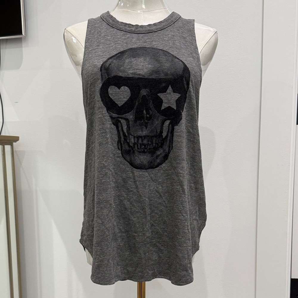 Chaser Heather Gray Graphic Tank